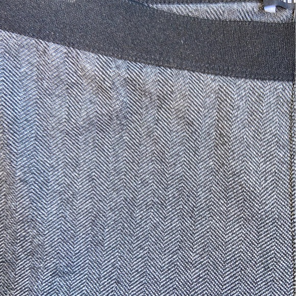 Eileen Fisher Herringbone Leggings XS Gray Recycled Stretch Knit Pants - Picture 9 of 11
